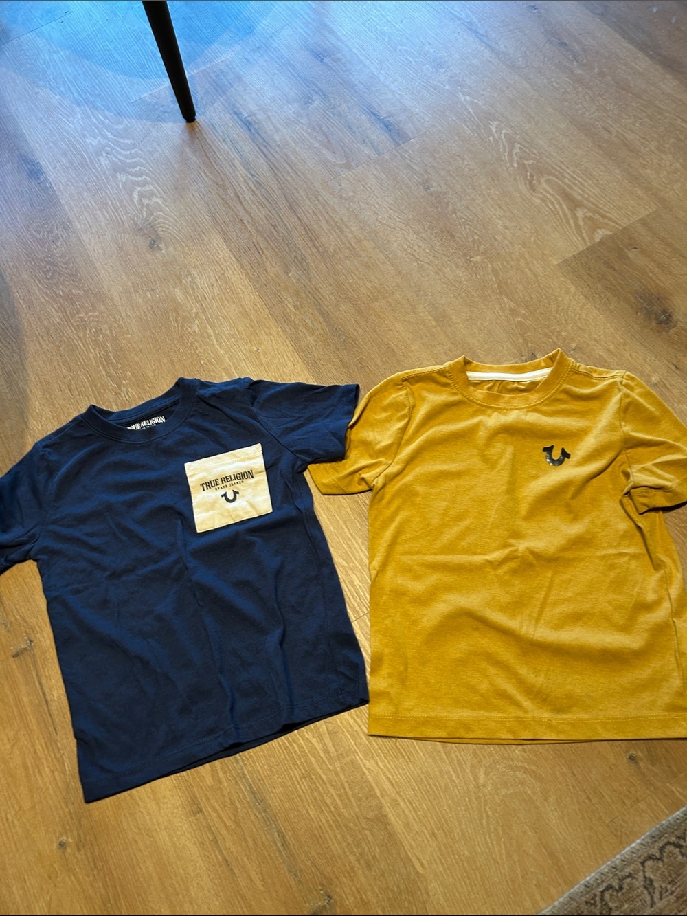 True Religion Boys' Navy Tee & Mustard Logo Tee - 2-Pack